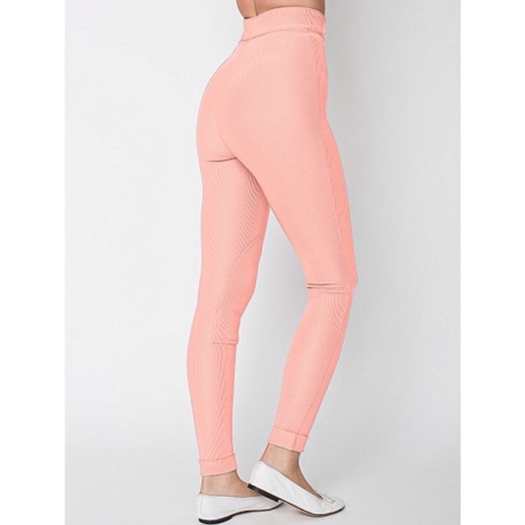 American Apparel Ribbed Riding Pants XS in RARE Pink Cheeks - Picture 7 of 8